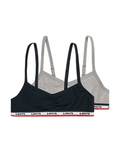 Бюстгальтер Levis Kids Bralette Bra, цвет Dark blue/mottled grey Levi's®