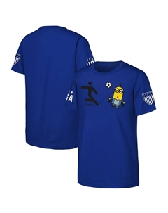 Футбольная футболка «Молодежная королевская сборная США» с миньонами, цвет Usa Blue Outerstuff