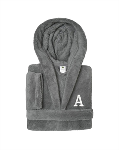 Персонализированный детский суперплюшевый халат Linum для домашнего текстиля с капюшоном и двойной щеткой, A Linum home textiles