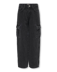 Джинсы Wide leg Jeans, черный деним Kids only