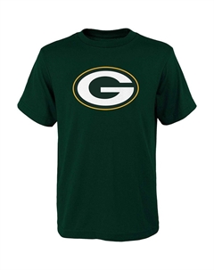 Молодежный зеленый Футболка с логотипом Green Bay Packers Primary, цвет Pkr Green Outerstuff