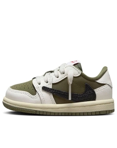 Кроссовки 1 ретро низкие og sp x travis scott, зеленый Air jordan