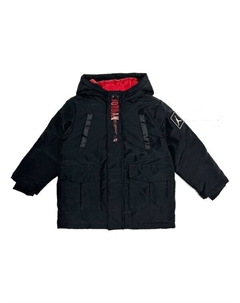 Куртка зимние теплые парка пуховик, черный Air jordan