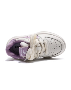 Кроссовки Kids Lifestyle Shoes Kids Low-top Beige Purple, белый/фиолетовый C°banner