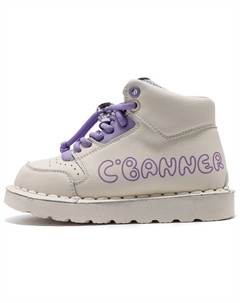 Кроссовки Kids Lifestyle Shoes Kids Low-top Beige, белый/фиолетовый C°banner