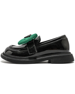 Детские кожаные туфли Kids High-top черного цвета, черный C°banner