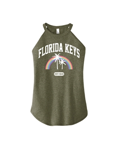 Майка с высоким воротником и графическим рисунком Florida Keys для юниоров, зеленый Licensed character