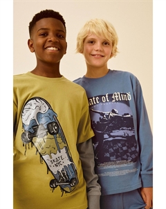 Пижама с длинными рукавами из 100% хлопка, 2 шт в упаковке, желтый/синий Next