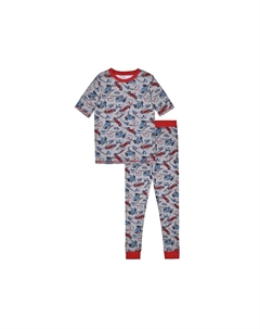 Пижамный комплект для мальчиков, супермягкий трикотаж, плотно прилегающий комплект из 2 предметов - для малышей, цвет Racer Sleep on it