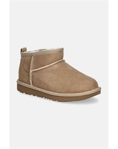 Детские зимние сапоги KIDS CLASSIC ULTRA MINI, бежевый Ugg