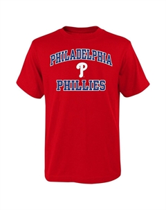 Красная футболка с логотипом Youth Fanatics Philadelphia Phillies Heart & Soul, цвет Phl Red Outerstuff