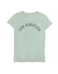 Футболка с рисунком Fifth Sun Los Angel для девочек 7–16 лет, светло-зеленый Unbranded