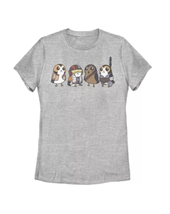 Детская футболка с милыми поргами из «Звездных войн» в костюме с портретом персонажа Licensed character