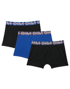 Набор из 3 боксеров для мальчиков с эластичной резинкой на поясе, синий Dim
