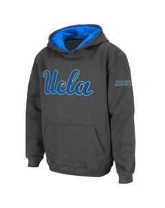 Темно-серый пуловер с капюшоном и большим логотипом Youth Stadium Athletic UCLA Bruins Unbranded