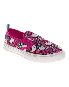 Холщовые кроссовки без шнуровки Hello Kitty для девочек, розовый Licensed character