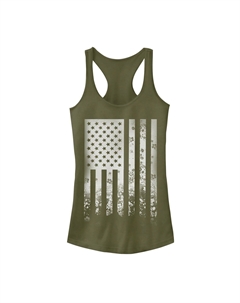 Юниорская идеальная майка Fifth Sun с американским флагом и цветочным принтом Racerback Unbranded