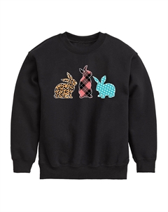 Флисовый топ с рисунком кроликов для мальчиков 8–20 лет, черный Licensed character