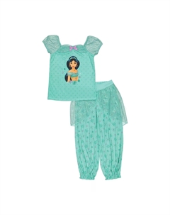 Пижамный комплект с верхом и низом Disney's Jasmine для девочек 4–8 лет Licensed character