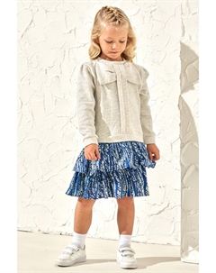 Платье свитер Tara с принтом зебры, серый Angel & rocket