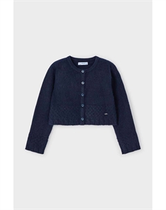 Детский свитер из смесовой шерсти, темно-синий Mayoral