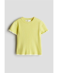 Рубашка рельефной вязки, желтый H&m