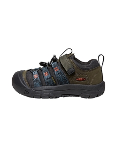 Кроссовки Newport H2 Kids Outdoor Shoes PS Low-top Forest Night / Magnet Gray, черный Keen