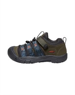 Кроссовки Newport H2 Kids Outdoor Shoes GS Low-top Forest Night / Magnet Gray, хаки Keen