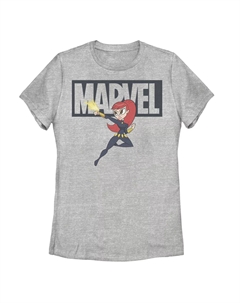 Футболка для юниоров Marvel Black Widow в стиле чиби Action Pose Licensed character