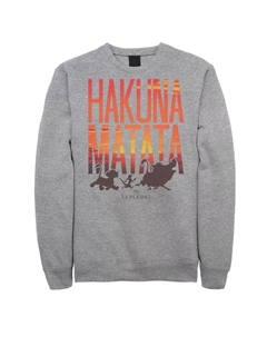Флисовый топ с надписью Sunset Hakuna Matata для юниоров Lion King Hakuna Matata Licensed character