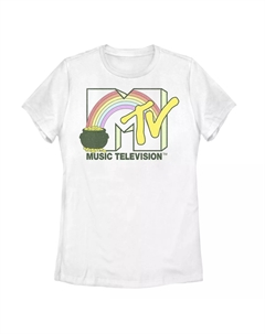 Детская футболка с золотым логотипом MTV Pot O', белый Licensed character