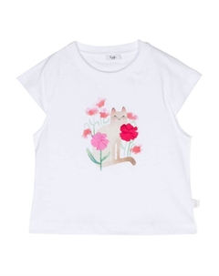 Футболка с принтом, белый Il gufo