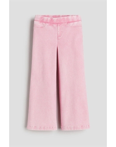 Широкие брюки под деним, розовый H&m