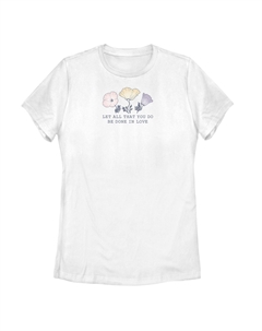 Футболка с цветочным принтом «Любовь из библейского стиха» для юниоров Unbranded