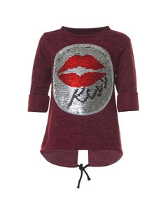 Пуловер, бордо Bezlit