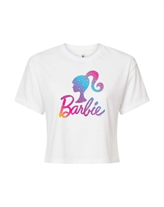 Укороченная футболка с рисунком Barbie Winter для юниоров, белый Licensed character
