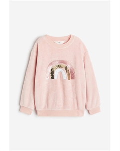 Двусторонняя толстовка с пайетками, розовый H&m