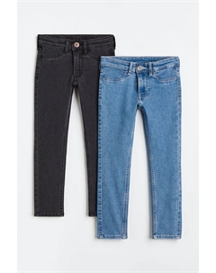 Комплект из двух джинсов скинни, синий H&m