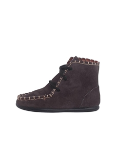 Сапоги девичьи из ирокея замши, темно-серый Pisamonas