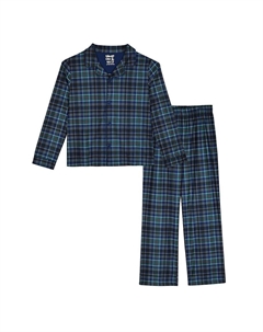 Пижамы для мальчиков, комплекты из 2 трикотажных пальто, цвет Green Plaid Sleep on it