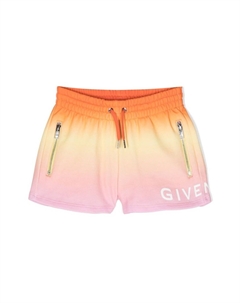 Kids шорты с кулиской и логотипом, оранжевый Givenchy