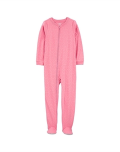 Пижамы на флисовой ножке для девочек 4–14 лет, цвет Pink Heart Carter`s