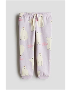 Джоггеры с принтом, сиреневый H&m