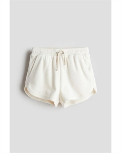 Шорты слипоны из велюра, белый H&m