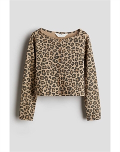 Кардиган тонкой вязки с узором, бежевый H&m