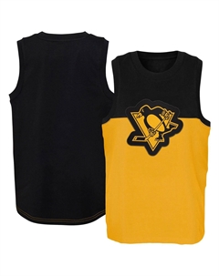 Молодежная золотисто-черная майка Pittsburgh Penguins Revitalize Outerstuff