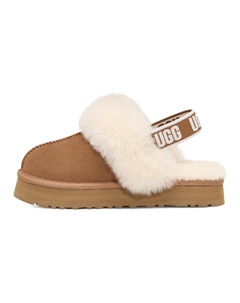 Детские шлепанцы GS коричневые, цвет Chestnut Ugg