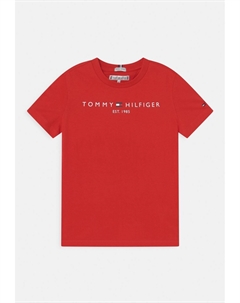 Футболка с принтом ESSENTIAL TEE, цвет deep crimson Tommy hilfiger