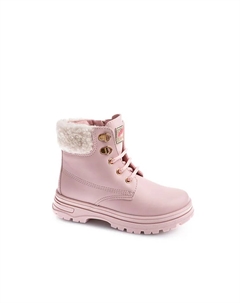 Сапоги для девочки Leader-tech на шнуровке и молнии, розовый Pablosky