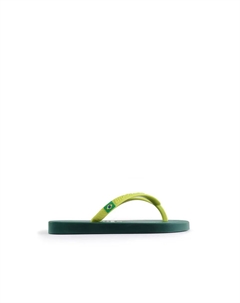 Детские пляжные шлепанцы на резиновой подошве, зеленый Brasileras